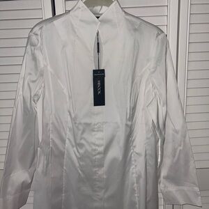 Misook White Dress Shirt Tailored Professional